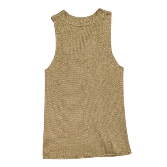 NWT Brochu Walker Ina Wrap Tank In Gold - Picture 6 of 7